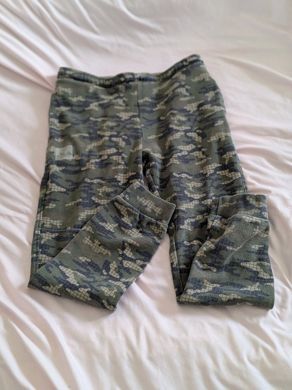 Kappa Green Camo Grid Joggers Size Medium
